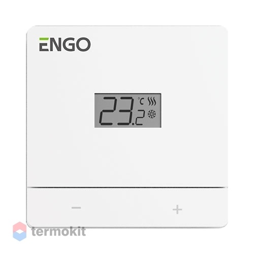 ENGO Проводной терморегулятор, накладной, 230В, белый EASY-230W