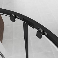 Душевой уголок Veconi Evo 200 B 1950x1000x800 черный матовый E2-B-10080-01-C9