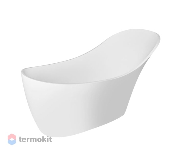 Ванна из искусственного камня NTBagno Mont Blanc 1670x740 белый матовый NT302