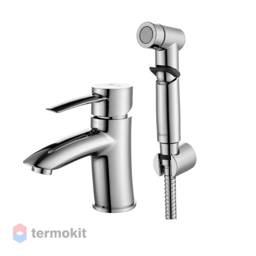 Смеситель для раковины Lemark Atlantiss с гигиеническим душем LM3216C