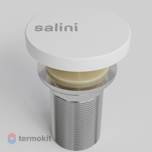 Донный клапан для раковины Salini белый матовый 16231WM