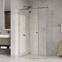 Душевой уголок Wasserkraft Ems 76H 2000x1200x900 золото 76H07