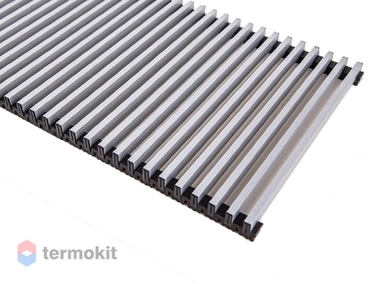 Декоративная решетка Techno серия Elite 300x1400/С Алюминиевая Серебряная