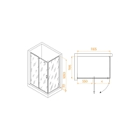 Душевой уголок RGW Classic CL-046B 120x80x185 черный матовый 350904628-14