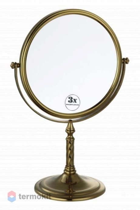 Косметическое зеркало Boheme Medici двухстороннее бронза 502