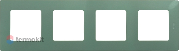 Рамка 4 поста Legrand Etika Легранд Этика светлая галька 672524