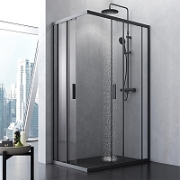 Душевой уголок AM.PM Gem S 1200x800x2000 черный матовый W93G-404-120280-BT