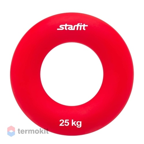 Эспандер кистевой Starfit ES-404 "Кольцо", 25 кг, диаметр 8,8 см, красный