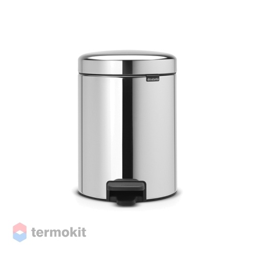 Мусорный бак Brabantia NewIcon 5 л Стальной полированный 112621