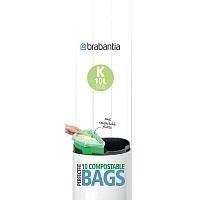 Биоразлагаемые мешки для мусора Brabantia PerfectFit размер К 10 л 10 шт 364983