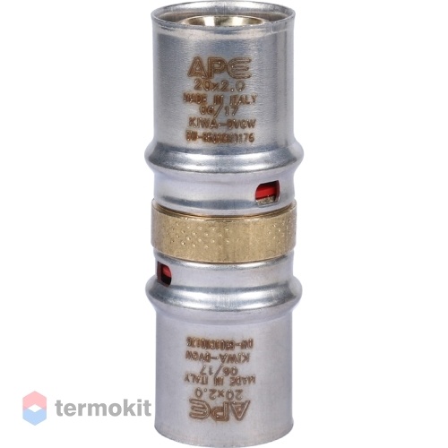 STOUT Муфта соединительная равнопроходная 20х20 для металлопластиковых труб прессовой