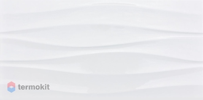 Керамическая плитка Dual Gres Modus Waves White Настенная 30х60