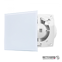 Накладка для вытяжного вентилятора BETTOSERB белое стекло