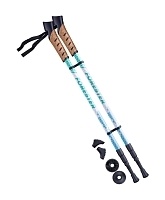 Палки для скандинавской ходьбы Berger Forester 67-135 см 3-секционные, белый/мятный