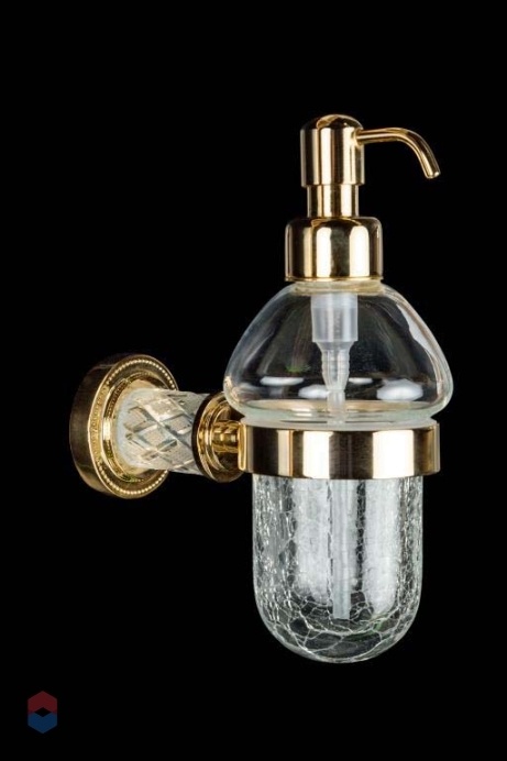 Дозатор для мыла Boheme Murano Cristal золото 10912-CRST-G