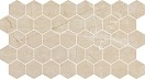 Мозаика Caramelle Marble Porcelain Nuvola Beige Pol Hexagon 26,7x30,8