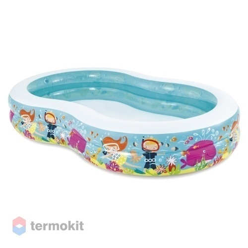 Бассейн надувной круглый Intex "Sunset glow baby pool" 61х22 см, 57107NP