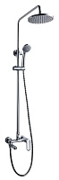 Душевая система со смесителем для ванны, верхним и ручным душем Bravat F6125183CP-A3-RUS