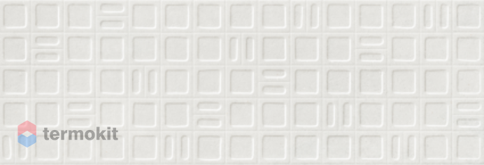 Керамическая плитка Argenta Gravel square white настенная 40x120