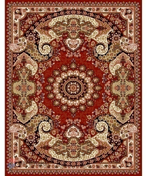 Ковёр Kitroom Лайла де Люкс 100x150 прямоугольный красный 15468 10366