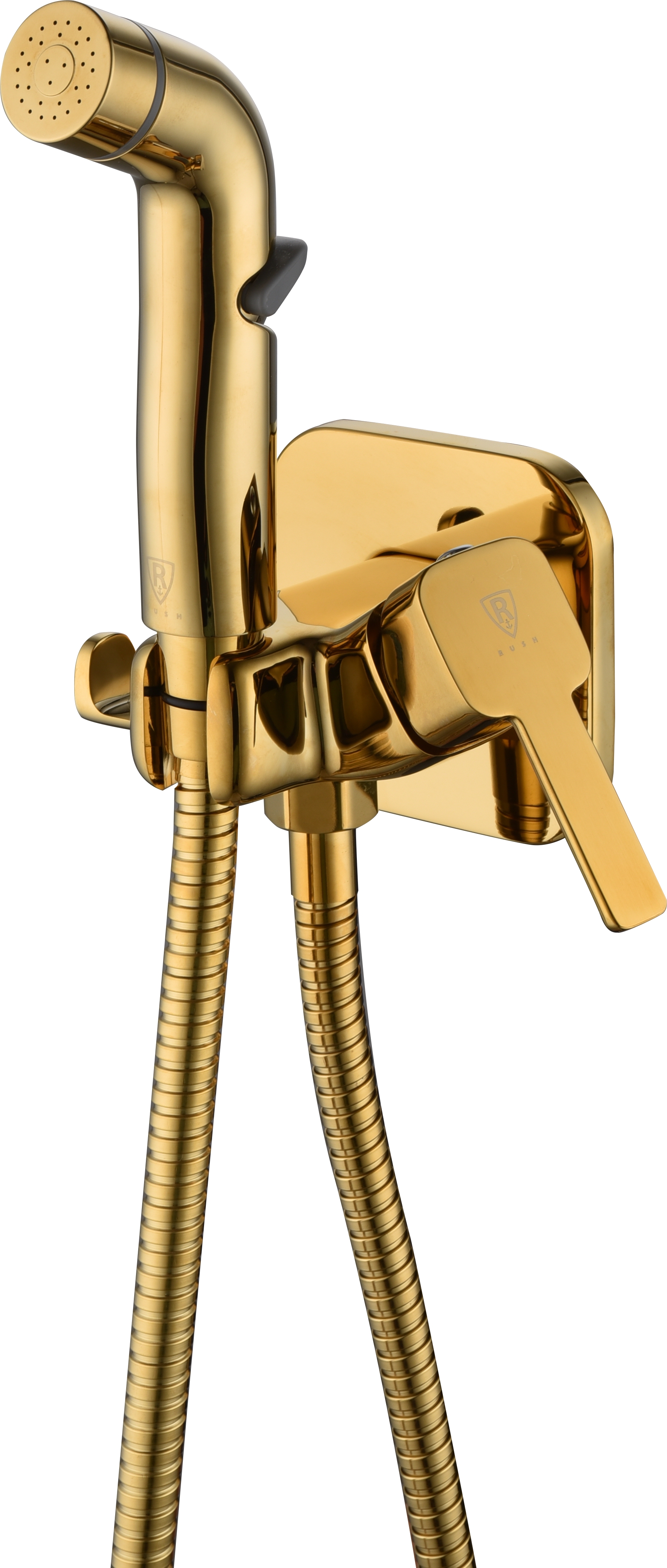 Втраиваемый смеситель для гигиенического душа RUSH Capri золото CA1435-99G