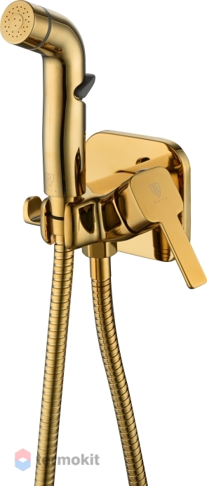 Втраиваемый смеситель для гигиенического душа RUSH Capri золото CA1435-99G