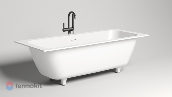 Ванна из искусственного камня Salini ORLANDA AXIS KIT 1800х800 белый матовый 103312M