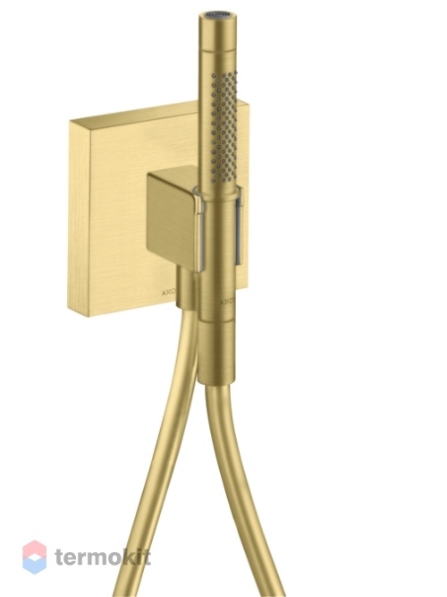 Ручной душ со шлангом и держателем Hansgrohe AXOR Starck brushed brass 12626950