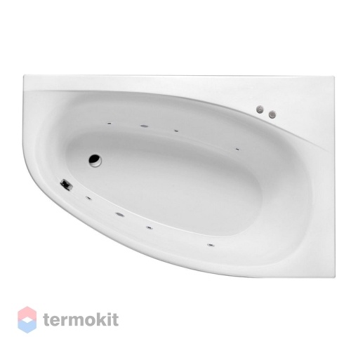 Акриловая ванна EXCELLENT Kameleon 1700x1100 правая SOFT с гидромассажем хром WAEX.KMP17.SOFT
