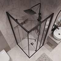 Душевой уголок Niagara Nova 1950x1000x1000 черный матовый NG-6835-34BLACK