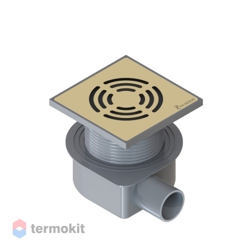 Душевой трап Armadi Art Smart Design 100 мм золото 984-10-G