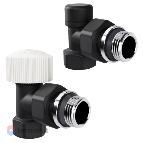 Royal Thermo Набор термостатический угловой Design 1/2М30х1,5 (Черный)