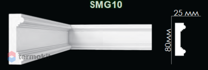 Молдинг Artpole гладкий SMG10