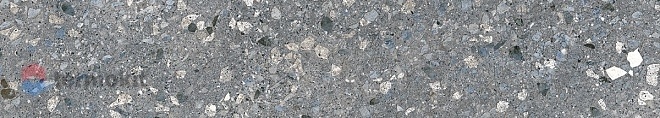 Керамогранит Kerama Marazzi Терраццо серый темный SG632800R/1 Подступенок 10,7х60
