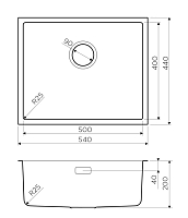 Мойка для кухни Omoikiri Tadzava 54-U-IN 4993512