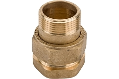 Elsen Сгон американка прямой НВ 1 1/4", 1 1/4" латунь с плоским уплотнением