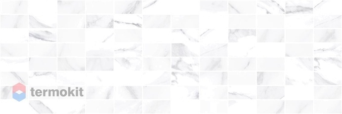 Керамическая плитка Laparet Camelot-Lord Декор мозаичный белый MM60126 20х60