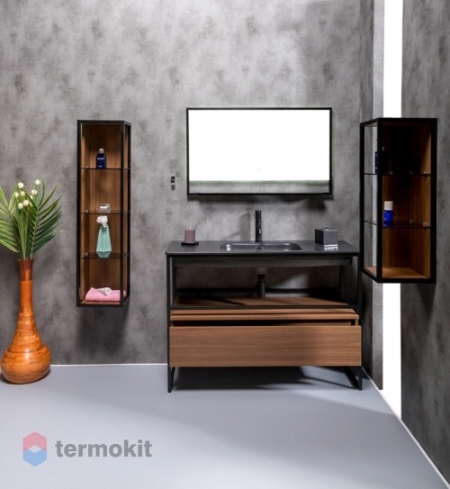 Метал.структура под раковину Armadi Art Loft 120 напольная черный 893-120