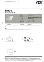 Чаша унитаза подвесного GSI MODO 9816FR211