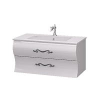 Тумба с раковиной Aima Design Amethyst 100 Белый глянец