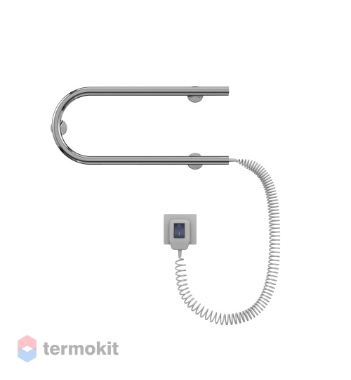 Электрический полотенцесушитель Terminus П-образный 25 ПСЭ 600x225 ТЭН Пр.