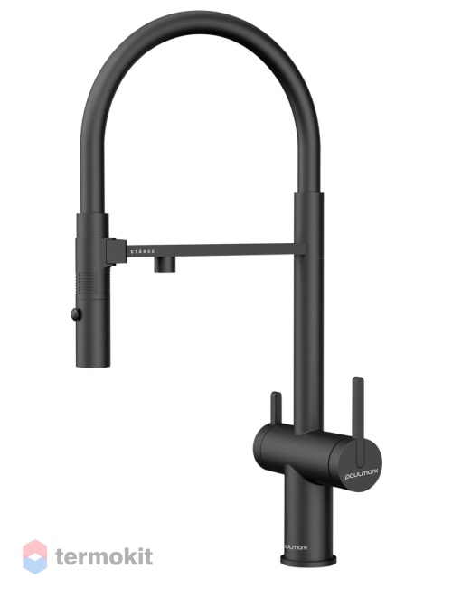 Смеситель для кухни Paulmark Gravity антрацит Gr213888-AN