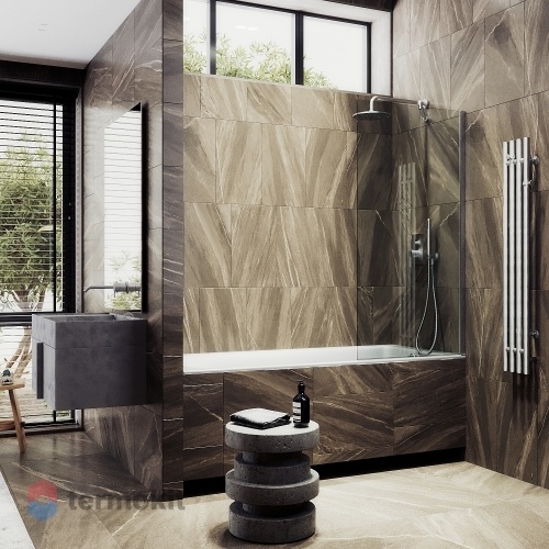 Душевая шторка Maybah Glass 900х1400 хром матовый MGV-65-5ш