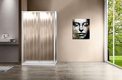 Душевой уголок Vincea Garda 1900x1100x900 хром (рифленое стекло) VSR-1G9011CH