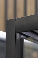 Душевой уголок Niagara Nova 1950x800x800 (прозрачное стекло с рисунком) черный _02800831BLACK