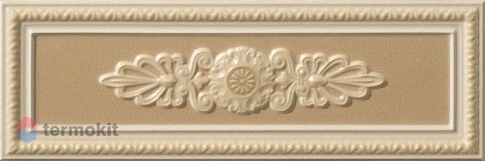 Керамическая плитка Vallelunga Lirica P17038 Visone Dec. Cornice декор 10x30