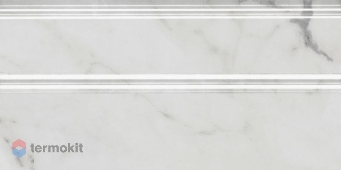 Керамическая плитка Kerama Marazzi Коррер FMA033R Плинтус белый глянцевый обрезной 30x15x1,7