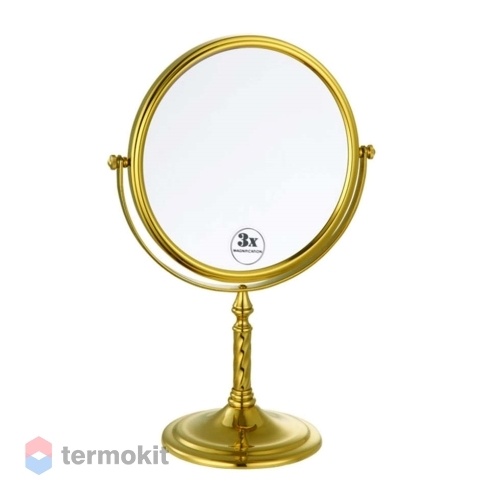 Косметическое зеркало Boheme Imperiale двухстороннее золото 504