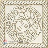 Керамогранит Versace Marble Bianco 240301 Tozetto Medusa Sab Декор 11,5х11,5