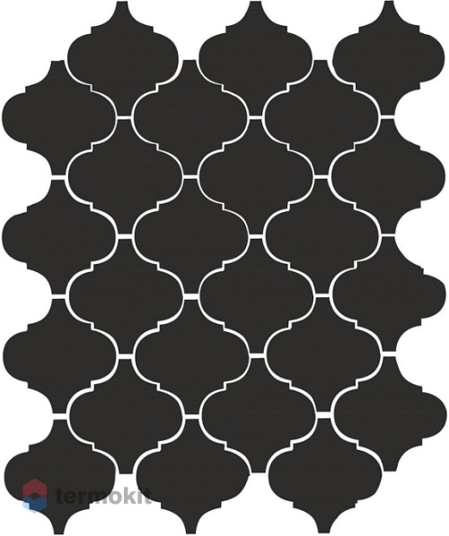 Керамическая плитка Kerama Marazzi Арабески 65001 черный глянцевый настенная 26x30